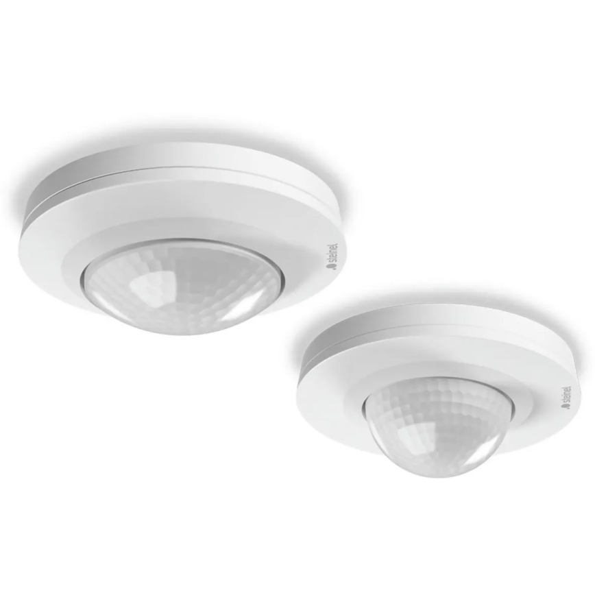 Steinel 087951 - Bewegingssensor voor buiten met aanwezigheidssensor PD-8 ECO KNX 360° IP54 wit