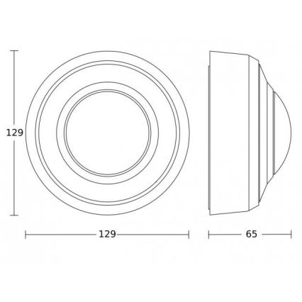 Steinel 087951 - Bewegingssensor voor buiten met aanwezigheidssensor PD-8 ECO KNX 360° IP54 wit