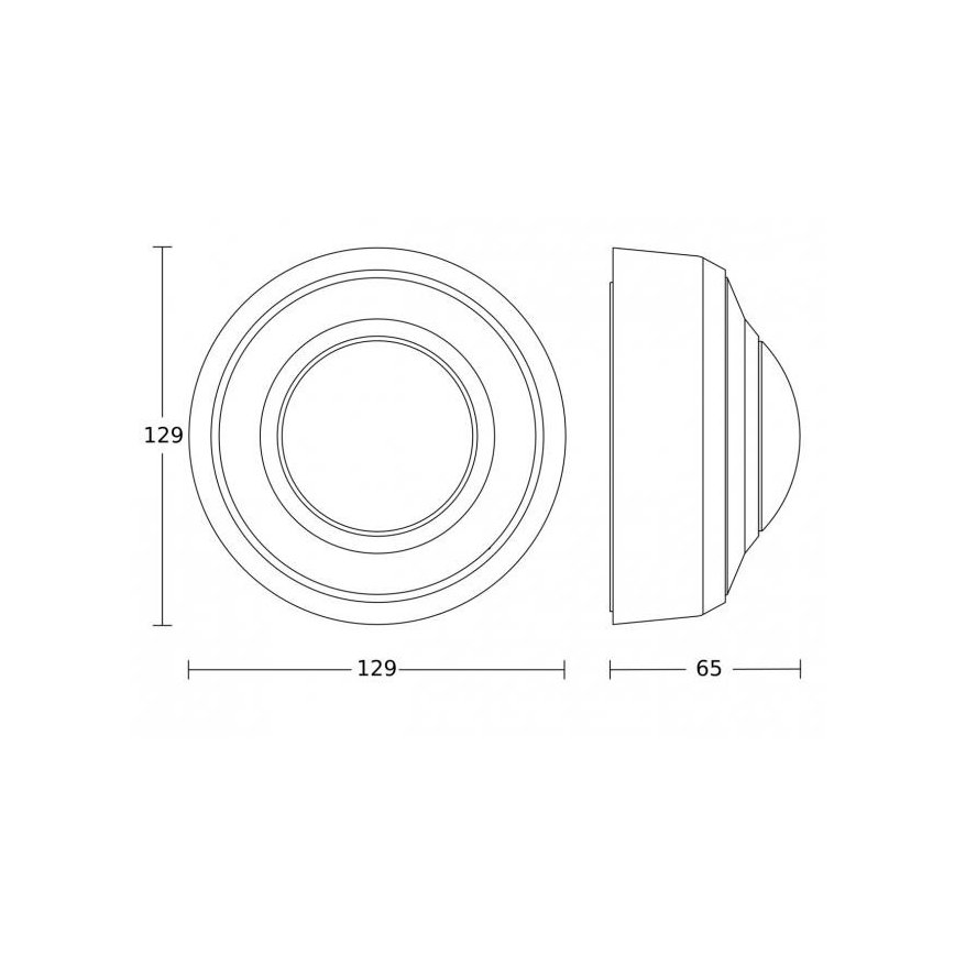 Steinel 087951 - Bewegingssensor voor buiten met aanwezigheidssensor PD-8 ECO KNX 360° IP54 wit