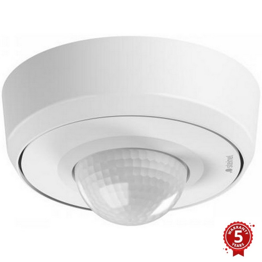 Steinel 088019 - Bewegingssensor voor buiten met aanwezigheidssensor PD-24 ECO KNX 360° IP54 wit