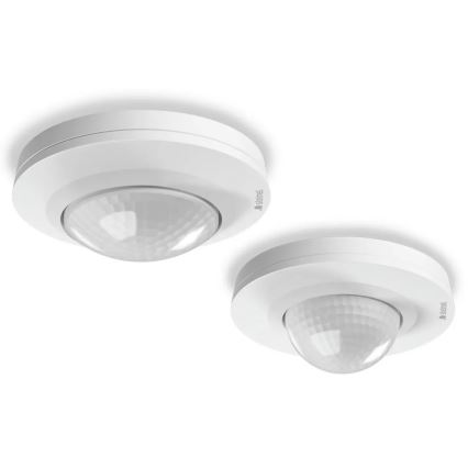 Steinel 088019 - Bewegingssensor voor buiten met aanwezigheidssensor PD-24 ECO KNX 360° IP54 wit
