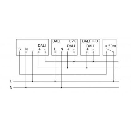 Steinel 088255 - Bewegingssensor inbouw met aanwezigheidssensor PD-24 ECO DALI-2 360° wit