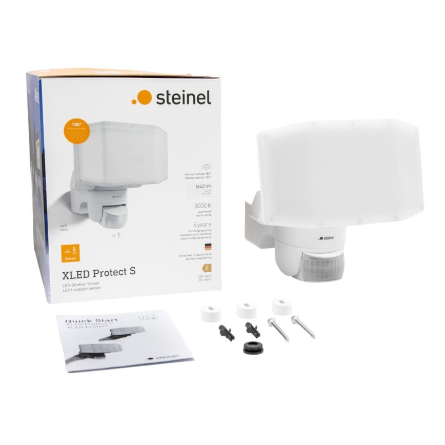 Steinel 089894 - LED Schijnwerper met sensor XLED PROTECT LED/14,3W/230V 3000K IP54 wit