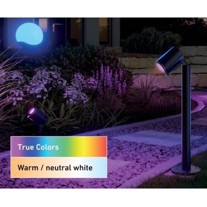 Steinel 093907 - Kit de base LED RGBW, lot de 2 lampes extérieures LED, 7,8 W, 24 V, IP65