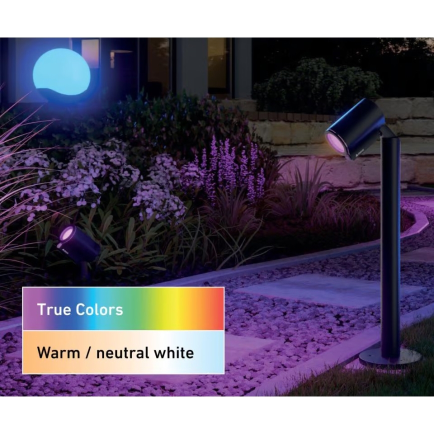 Steinel 093907 - Kit de base LED RGBW, lot de 2 lampes extérieures LED, 7,8 W, 24 V, IP65
