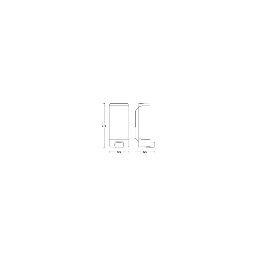Steinel 094263 - Numéro de maison avec détecteur 1xE27/15W/230V L 14 S IP44