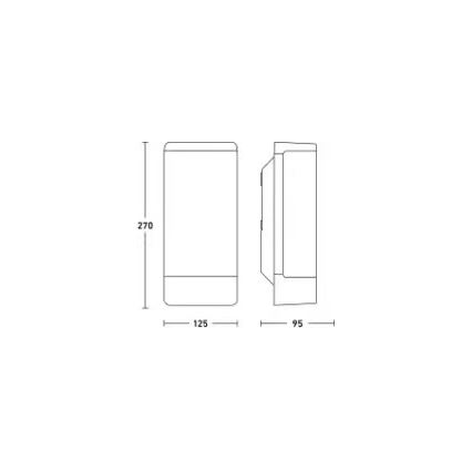 Steinel 094270 - Applique murale d'extérieur 1xE27/15W/230V L 14 IP44