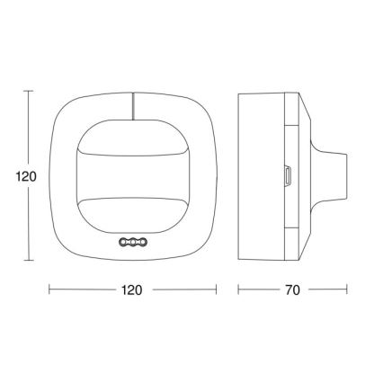 Steinel 590703 - Aanwezigheidsdetector Dubbel HF COM1 wit