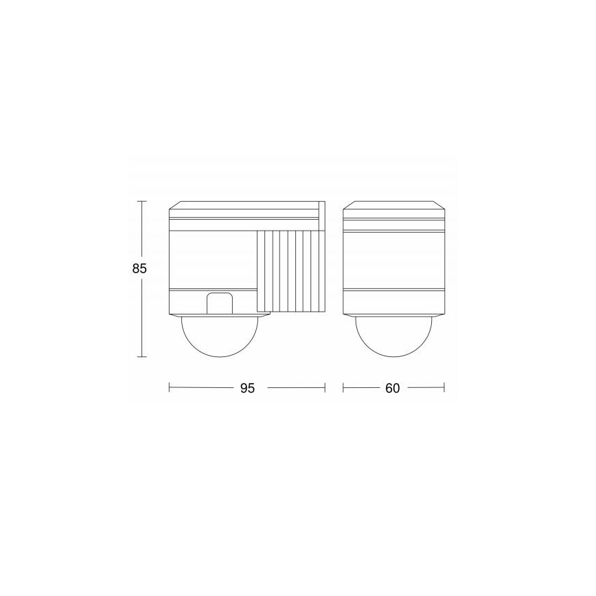 STEINEL 602116 - Infrarood bewegingsmelder buiten 602116 - IS 300 zwart IP54