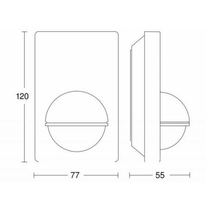 STEINEL 603113 - Buitenbewegingssensor IS 180-2 zwart IP54
