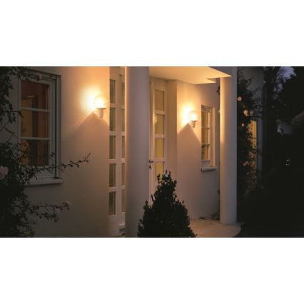 Steinel 611118 - Luminaire extérieur avec détecteur L 400 1xE27/60W/230V IP44 blanc