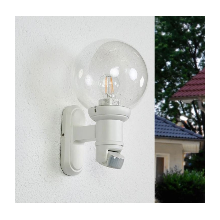 STEINEL 634315 - L 560 S Buiten wandlamp met sensor wit IP44