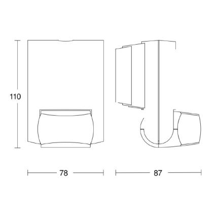 STEINEL 660215 - Outdoor bewegingsmelder IS 130-2 zwart IP54