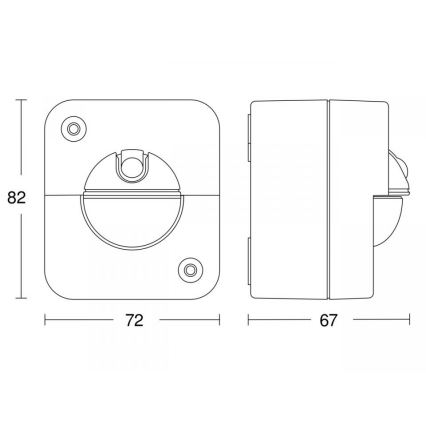 STEINEL 66048 - Infrarood sensor voor buiten IR 180 AP 180° IP54 wit