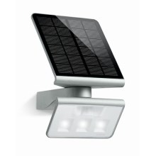 STEINEL 671013 - Projecteur solaire LED avec détecteur XSolar L-S 1,2W/LED argent
