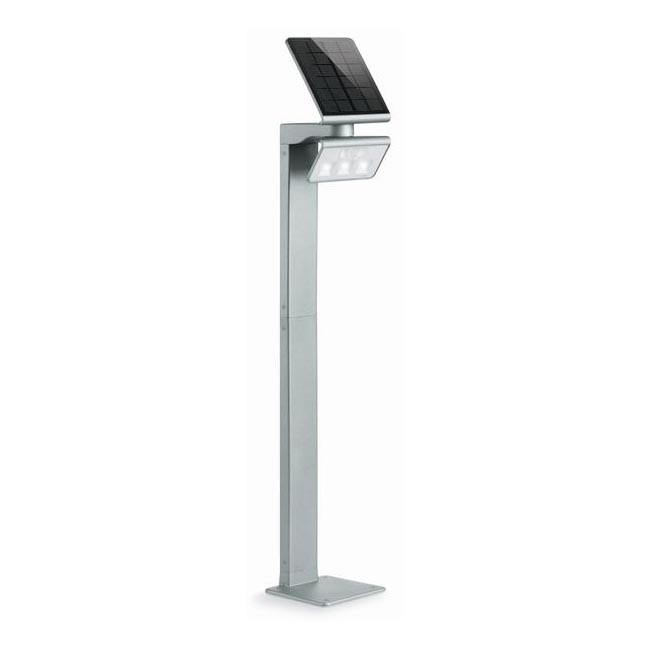 STEINEL 671211 - Solar sensor LED Schijnwerper XSolar GL-S 0,5W/LED zilver IP44 2500 mAh