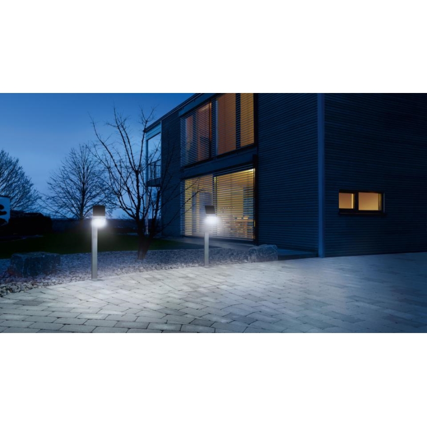 STEINEL 671211 - Solar sensor LED Schijnwerper XSolar GL-S 0,5W/LED zilver IP44 2500 mAh