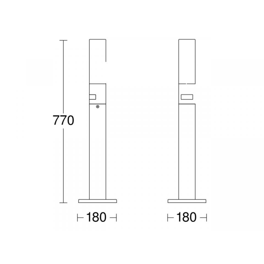 STEINEL 69476 - Lampe extérieure avec détecteur GL 65 S LED/8,7W/230V IP44 3000K anthracite