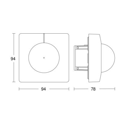Steinel 751302 - Aanwezigheidsdetector HF 360 COM1 wit