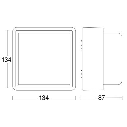 Steinel - Applique murale à intensité variable L 845 C LED/9W/230V 3000K IP44 anthracite