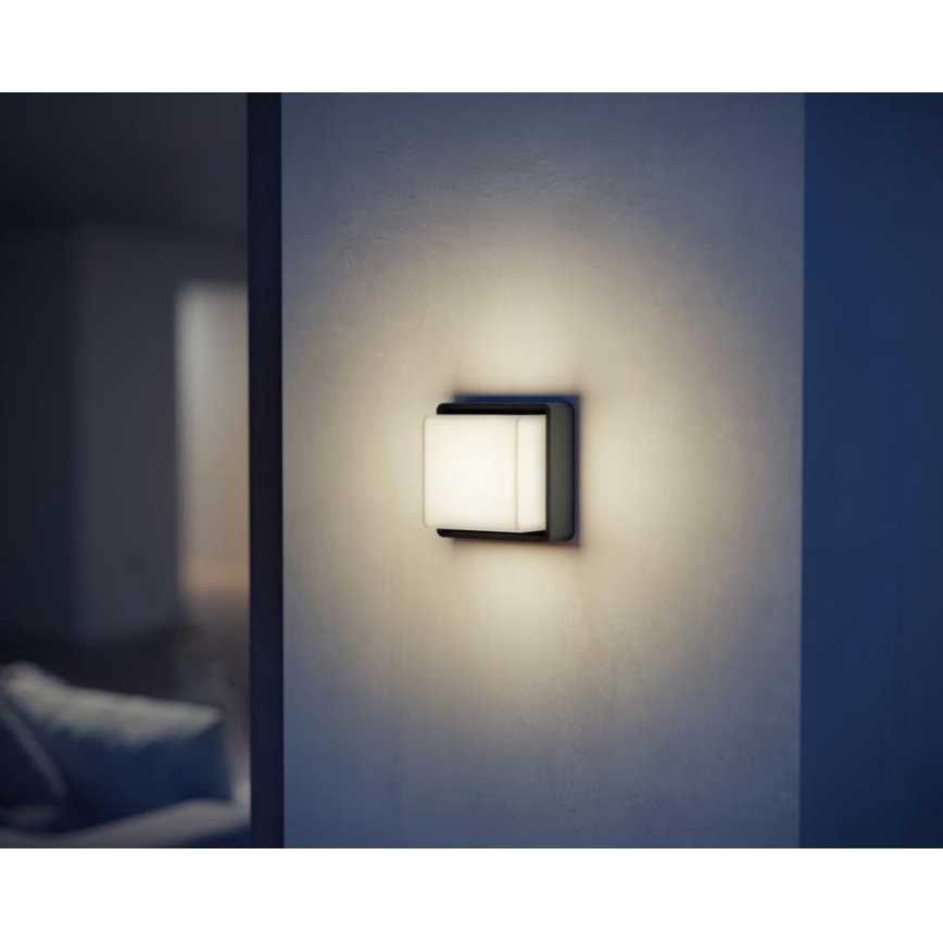 Steinel - Dimbare LED wandverlichting L 845 C LED/9W/230V 3000K IP44 antraciet