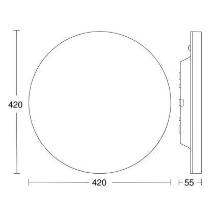 Steinel 067762 - Dimbare LED plafondlamp met sensor RS PRO R30 plus SC 23,7W/230V 4000K IP40