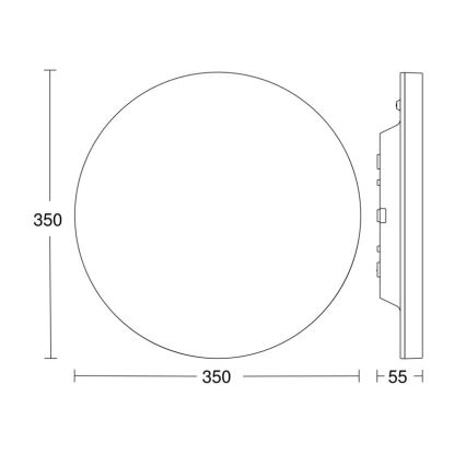 Steinel - Dimbare LED plafondlamp met sensor RSPROR20BASIC 15,3W/230V IP40 3000K