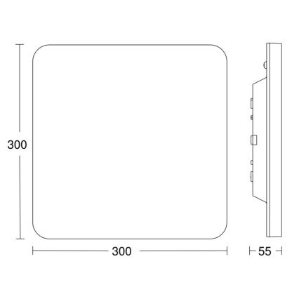 Steinel 067731- Dimbare LED plafondlamp met sensor RS PRO R20 PLUS 15,86W/230V IP40 4000K