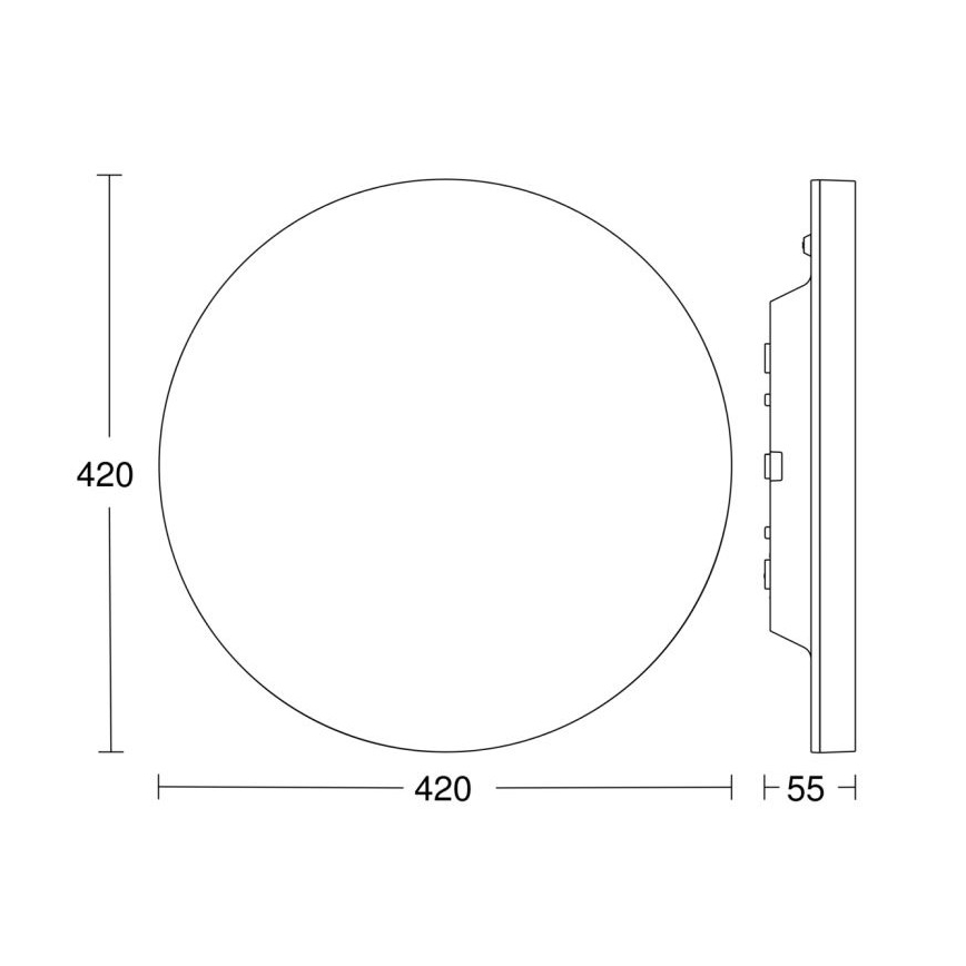 Steinel 067793 - Plafonnier à intensité variable LED avec détecteur RS PRO R30 plus SC 23,7W/230V 3000K IP40