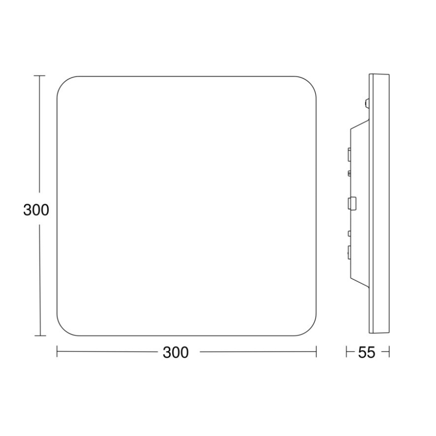 Steinel-Luminaire LED à intensité variable avec un détecteur RSPROR20BASICQ 15,3W/230V IP40 4000K