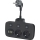 Stekkerdoossplitter met schakelaar LINEA 2x230V + 4xUSB A/C SCHUKO zwart