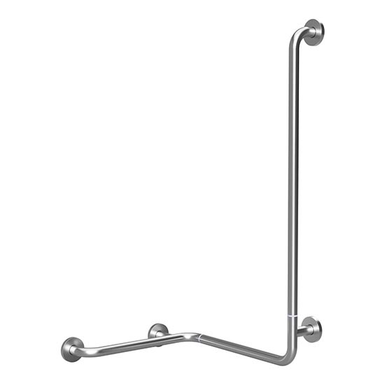 Steunhandgreep voor douche 66 x 118 cm, roestvrij staal (RVS), zilverkleurig