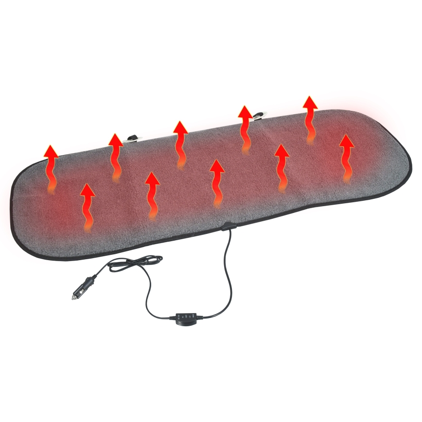 Stoelverwarming met thermostaat 12V grijs