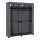 Stoffen kledingkast MATIS 140 x 174 cm, grijs, met planken en kledingstang