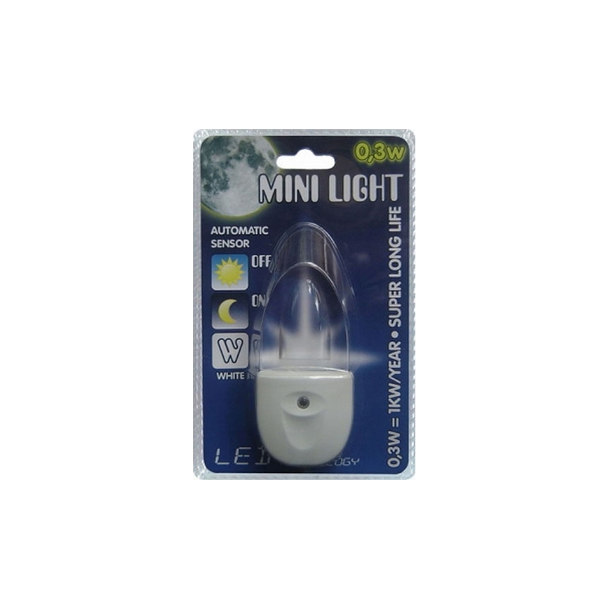 Stopcontact lampje MINI-LIGHT (blauw licht)