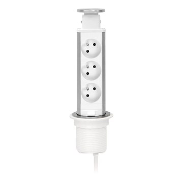 Stopcontactzuil voor tafelblad 3x230V