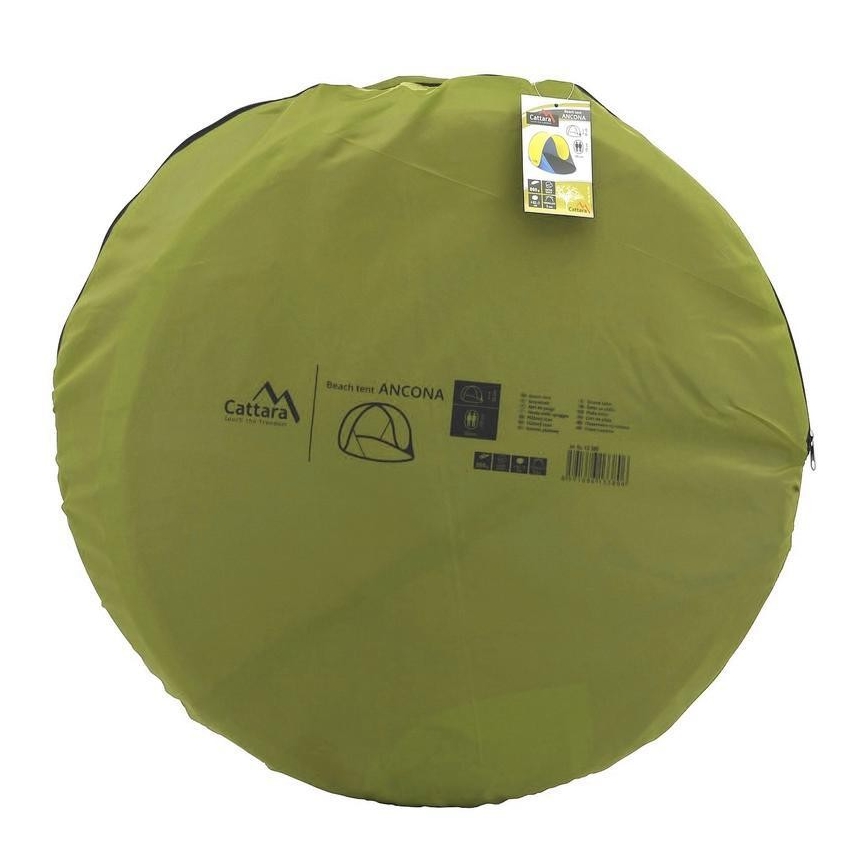 Strand tent blauw/geel 120x195 cm