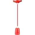 Stroomkabel 1xE27/60W/230V rood/porselein