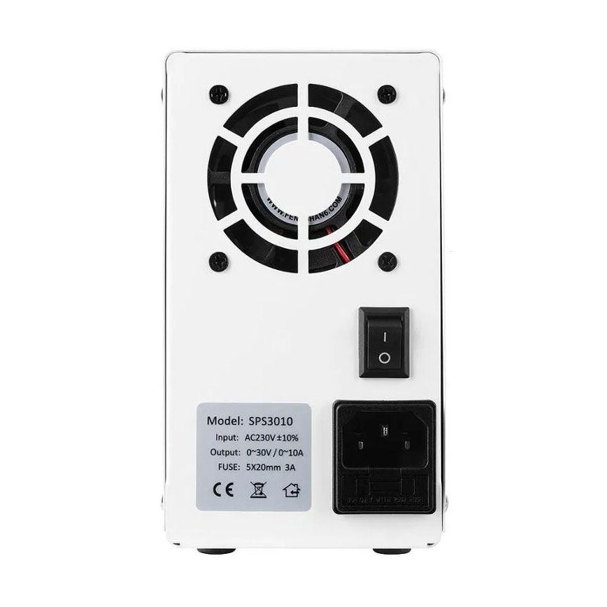 Stroomvoorziening voor het Laboratorium SPS3010 0-30V/0-10A