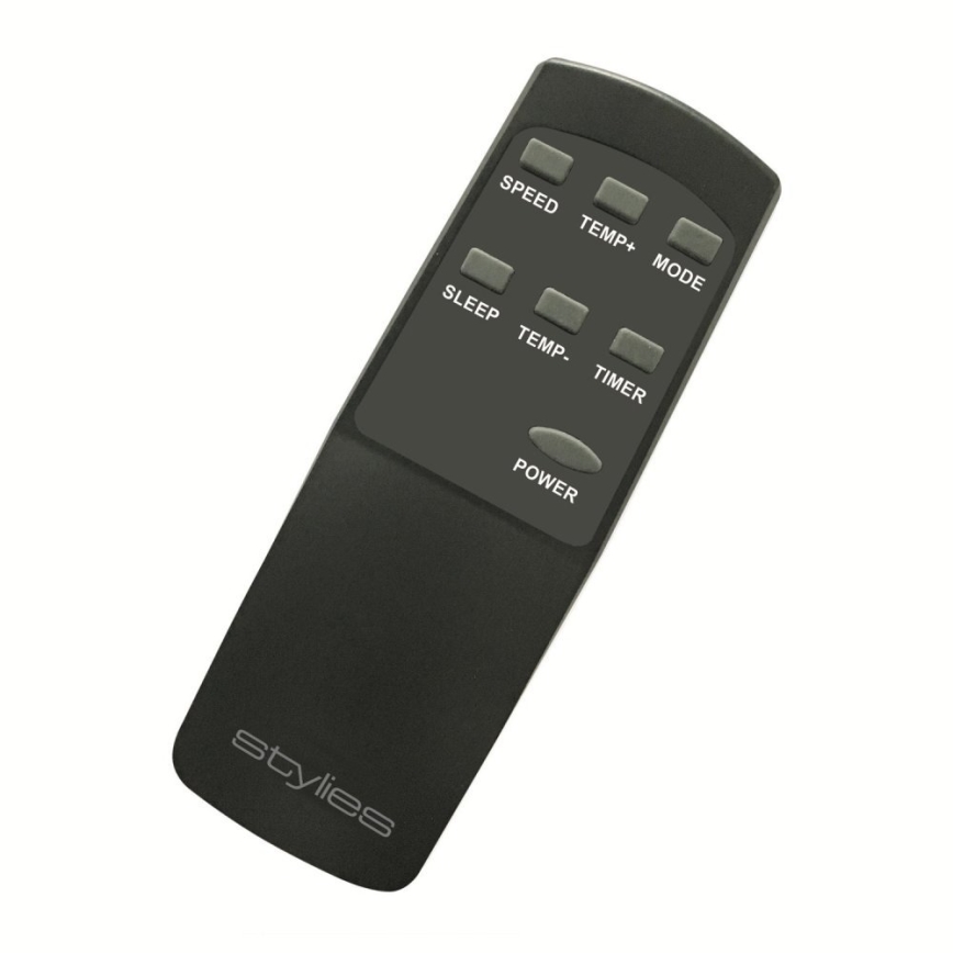 Stylies - Climatiseur mobile POLARIX 1000W/230V 9000 BTU noir + télécommande