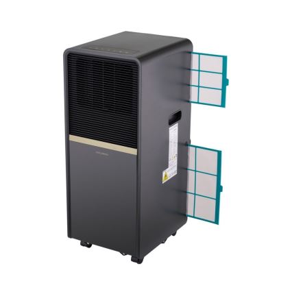 Stylies - Mobiele airconditioner POLARIX 1000W/230V 9000 BTU zwart + afstandsbediening