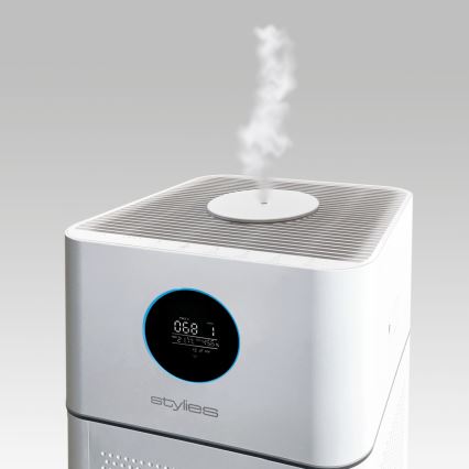 Stylies - Purificateur d'air avec humidificateur ALPHA 68W/230V Wi-Fi blanc