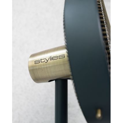 Stylies - Staande ventilator URANUS 35W/230V Ø 35 cm zwart