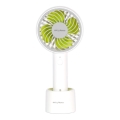 Stylies - Ventilateur à main rechargeable LACERTA 4W/5V 2500 mAh blanc