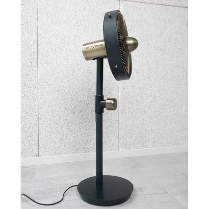 Stylies - Ventilateur sur pied URANUS 35W/230V Ø 35 cm noir
