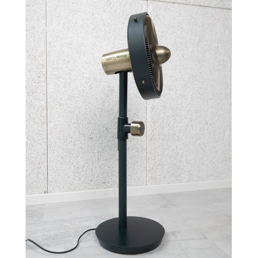 Stylies - Ventilateur sur pied URANUS 35W/230V Ø 35 cm noir