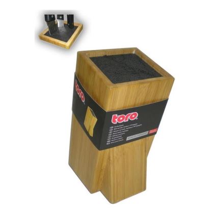 Support pour couteaux avec insert flexible 23,8x11 cm en bambou