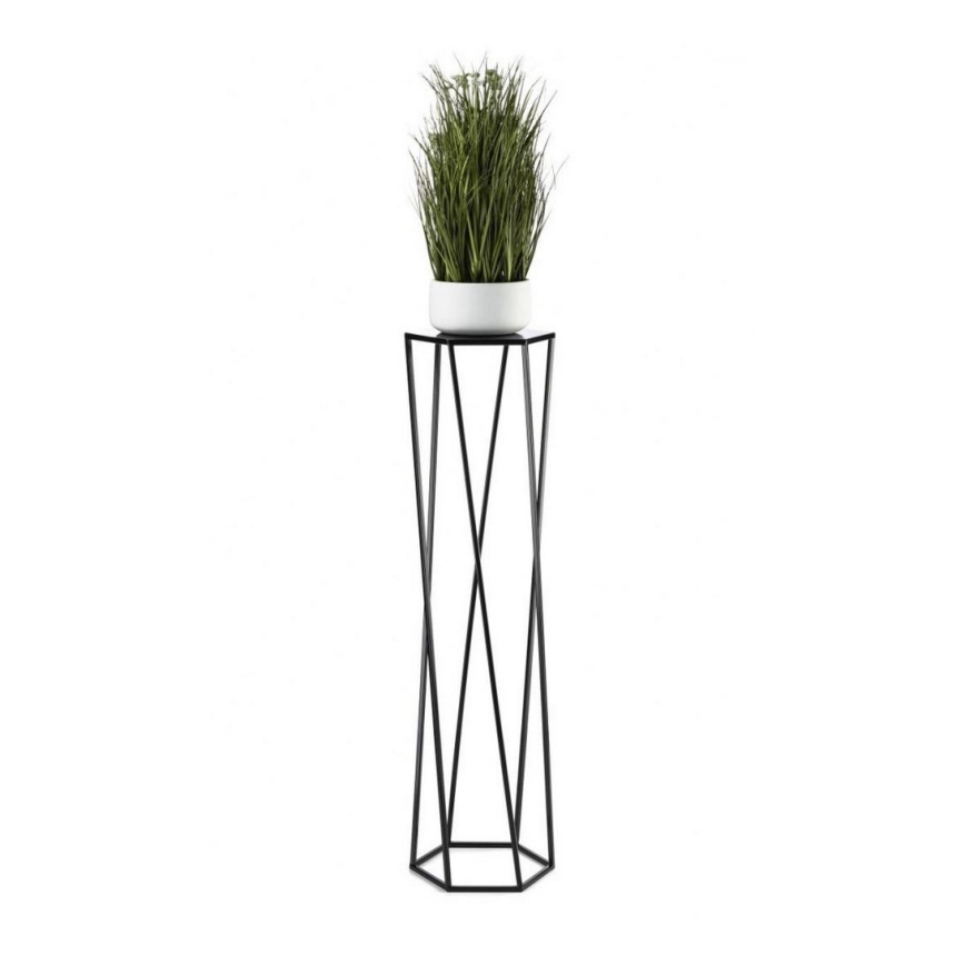 Support pot 100x24 cm noir