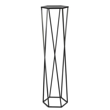 Support pot 100x24 cm noir