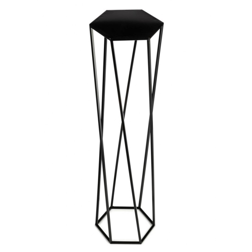 Support pot 100x24 cm noir